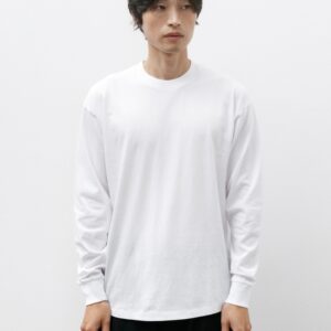 Cotton Jersey Long Sleeve T-Shirt White