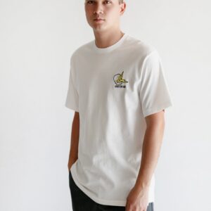 Embroidered Clean T White