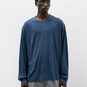Washable Wool LS Crew Blue